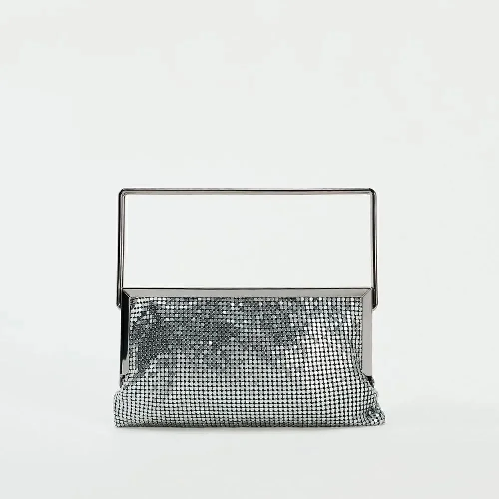 ZARA METAL MESH CROSSBODY BAG - Picture 2 of 6